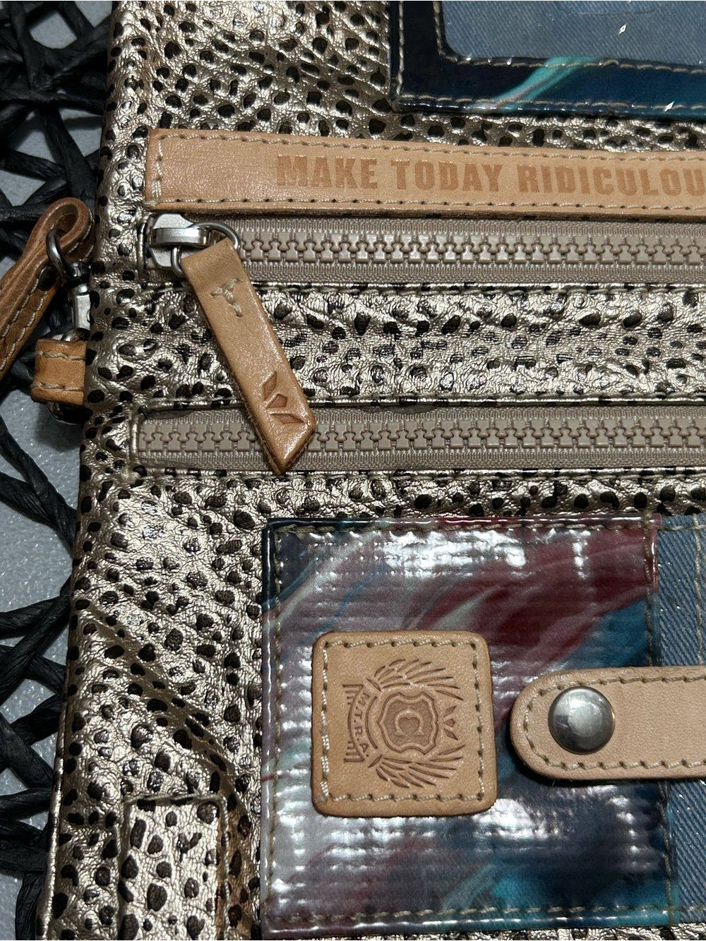 Consuela Wesley Uptown Metallic Crossbody Bag - Picture 9 of 10